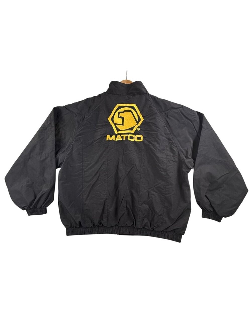 Vintage Chukkers By Midwest Jacket Mens XL Black Matco Tools Good As Gold 90s